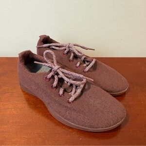 Allbirds Maroon Wool Running Sneakers Size 7